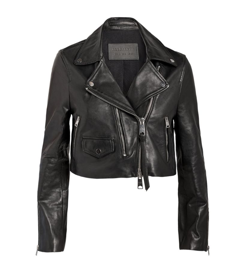 sale & clearance | Leather Dren Biker Jacket AllSaints Sale good ...